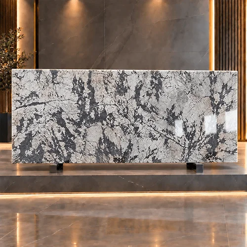Polished Black and Grey Granite Tile for High-Contrast Architectural Surfaces image 3