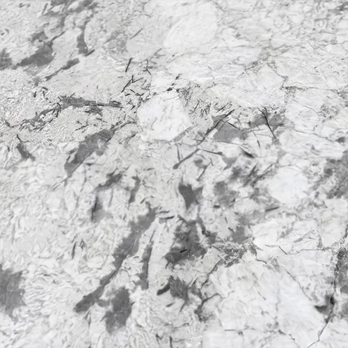 Polished White and Grey Granite Slab with Dramatic Natural Movement image 2