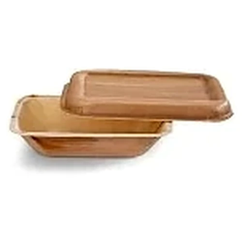 Rectangular Areca Palm Leaf Food Tray for Catering and Takeaway image 2