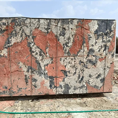 Alaska Red Granite Slab with Bold Multicolor Natural Pattern image 2