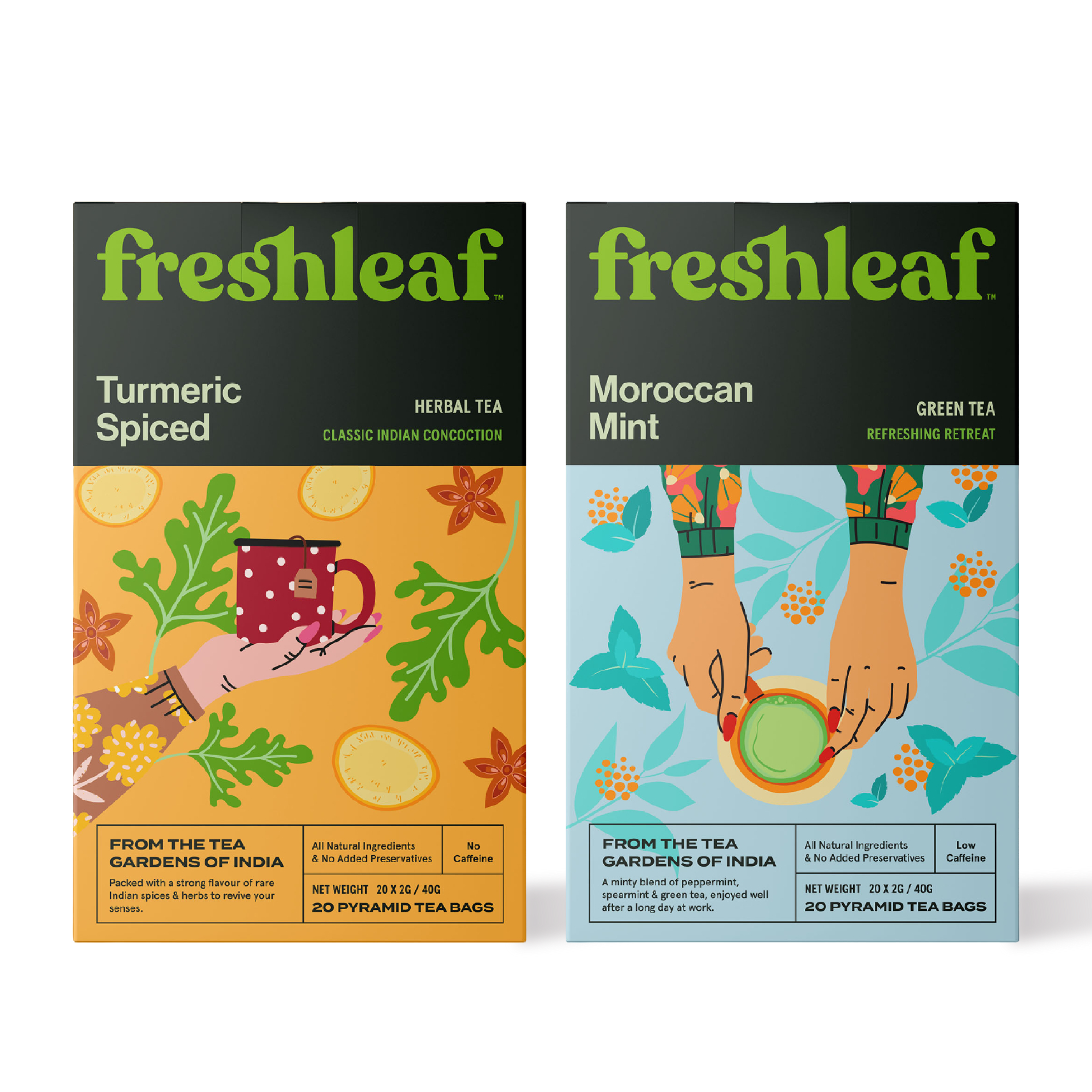 Fruit-Infused & Spiced Blends (Moroccan Mint, Chai)