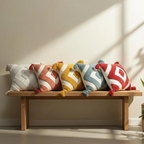 Decorative Cotton Cushion Covers with Embroidery, Tufting, and Printed Designs image 11