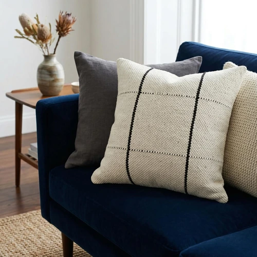 Decorative Cotton Cushion Covers with Embroidery, Tufting, and Printed Designs image 14