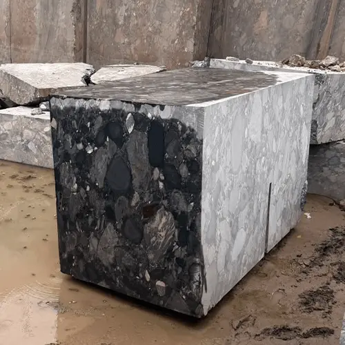 Polished Black Granite Tile with Distinctive Multicolor Mineral Flecks image 3
