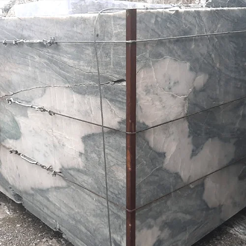 Polished Grey Marble Tile with Bold White Natural Veining image 2