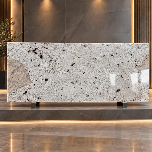 Polished White Granite Slab for Architectural and Interior Surfaces image 4