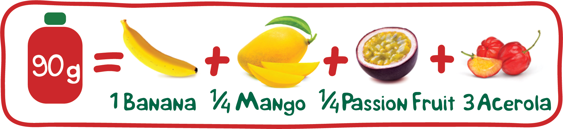 Single-Fruit Purees (Mango, Apple, Strawberry, Banana, Passion Fruit, Guava)