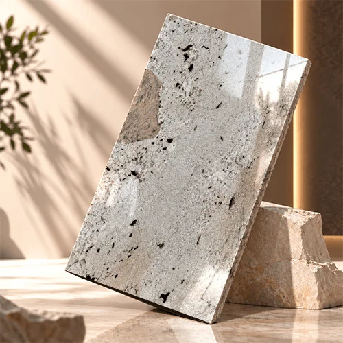 Polished White Granite Slab for Architectural and Interior Surfaces image 3