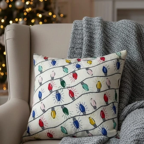 Decorative Cotton Cushion Covers with Embroidery, Tufting, and Printed Designs image 20