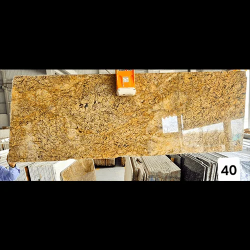 Polished Alaska Gold Granite Slab — Premium Natural Stone Panel image 3