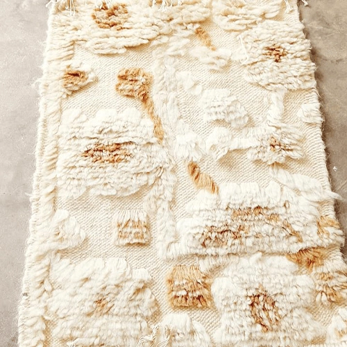 Handwoven Shag Area Rug with Contemporary Textured Pattern image 2
